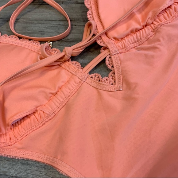 Victoria Secret Crochet Monokini One Piece Swimsuit - Picture 11 of 14